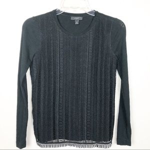 J. Crew | black long sleeve top xxs